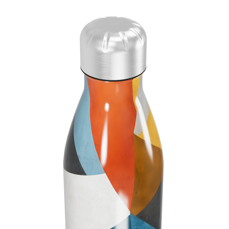 Garrafa Inox - Colorida com Estampa Geométrica