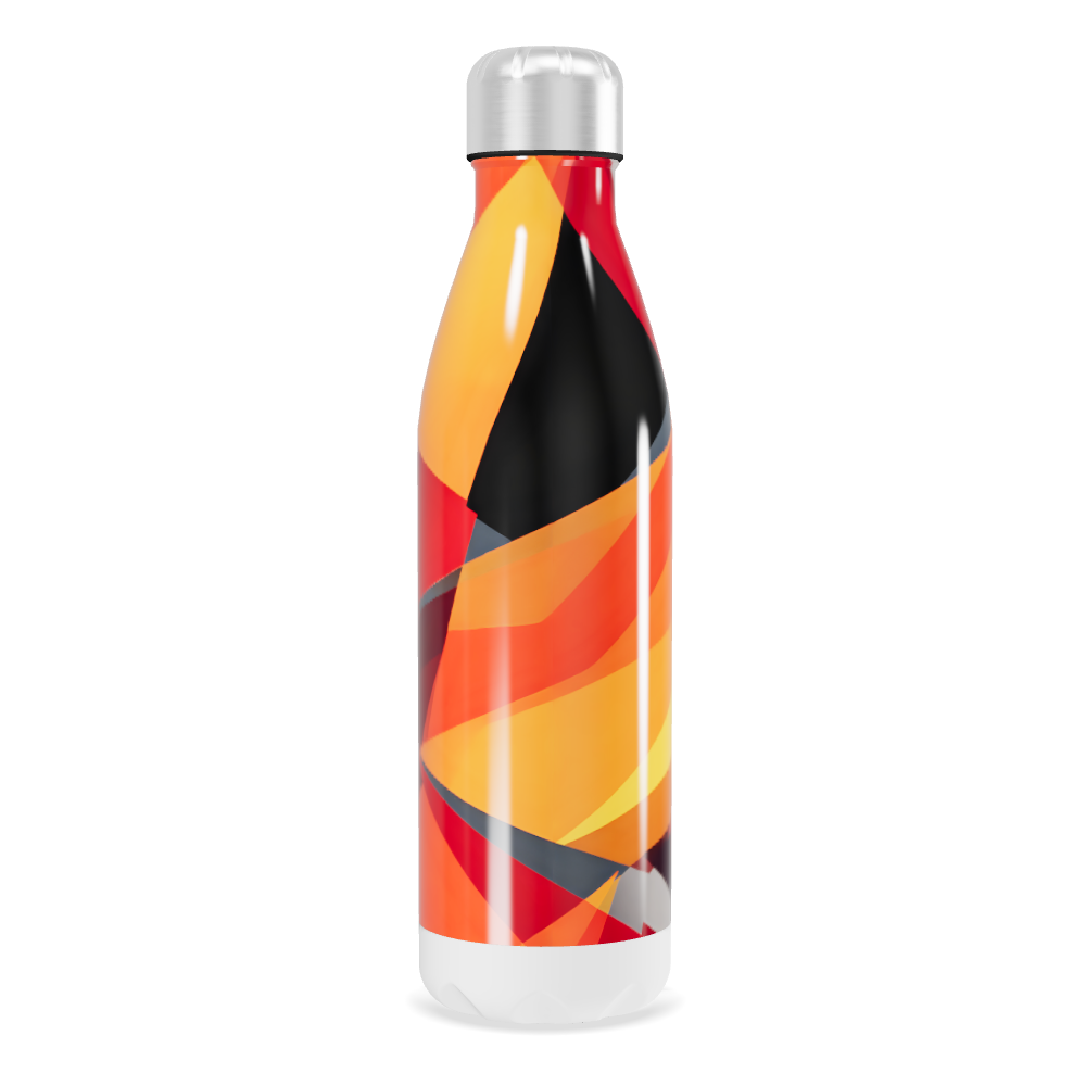 Garrafa Inox - Estampa Geométrica Colorida