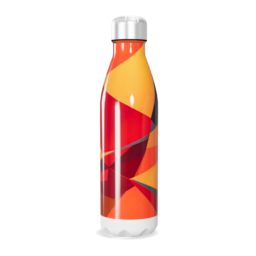 Garrafa Inox - Estampa Geométrica Colorida