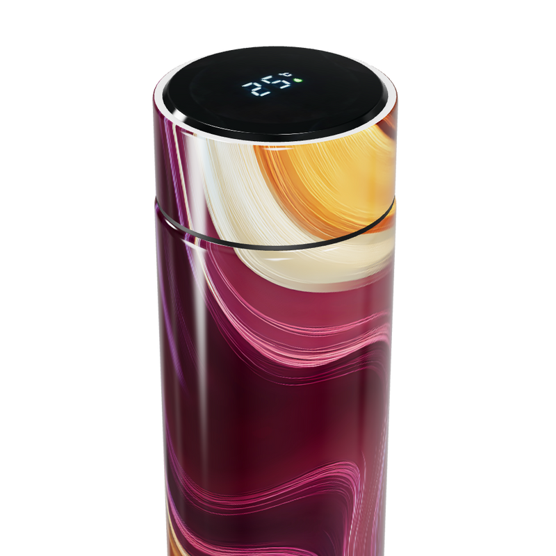 Garrafa Térmica Touch - Estampa Abstrata Colorida