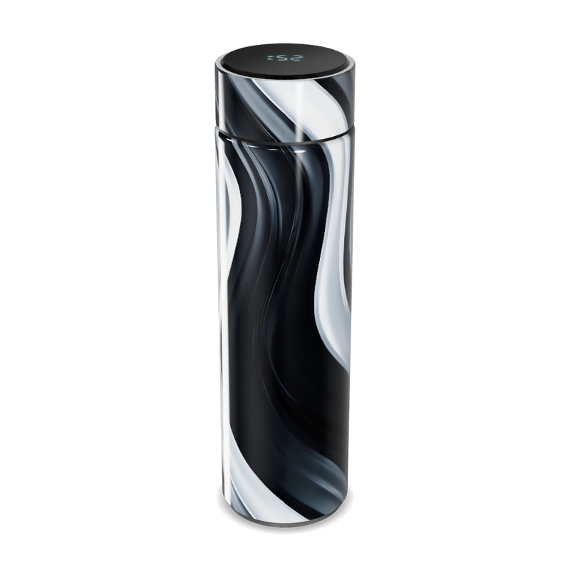 Garrafa Térmica Touch - Preto e Branco Marmorizado