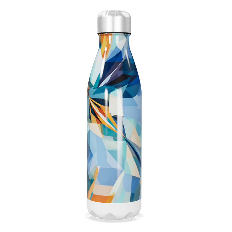 Garrafa Inox - Estampa Colorida Geométrica