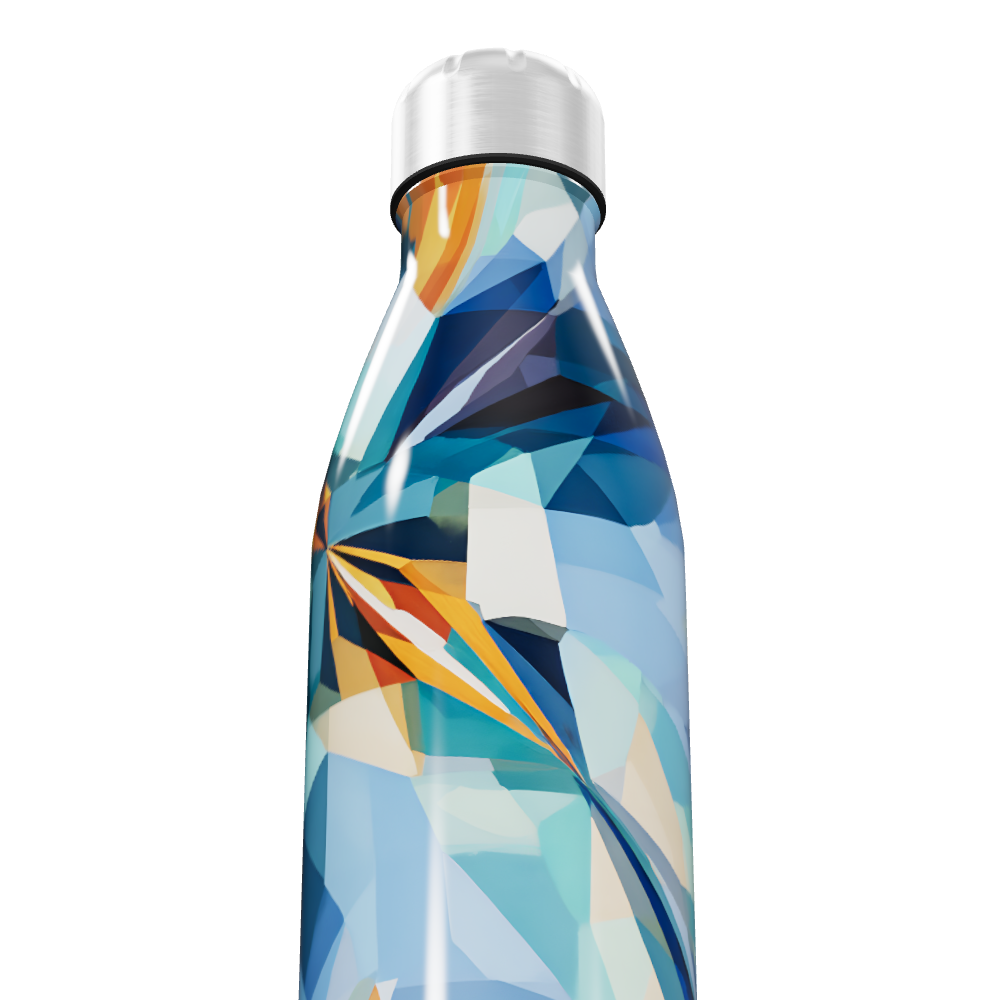 Garrafa Inox - Estampa Colorida Geométrica