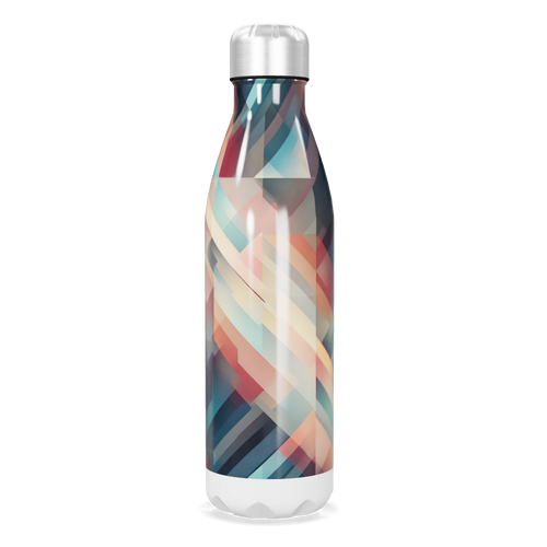 Garrafa Inox - Estampa Geométrica Colorida