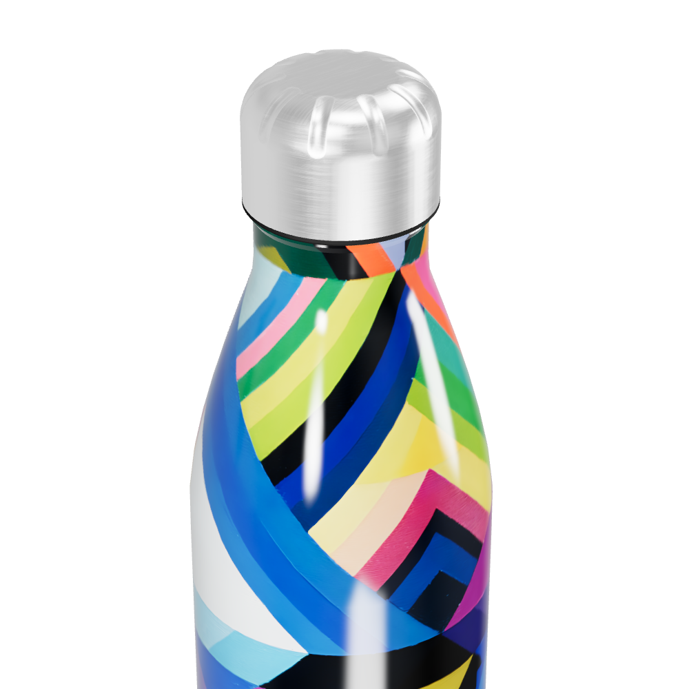 Garrafa Inox - Estampada Multicolorida
