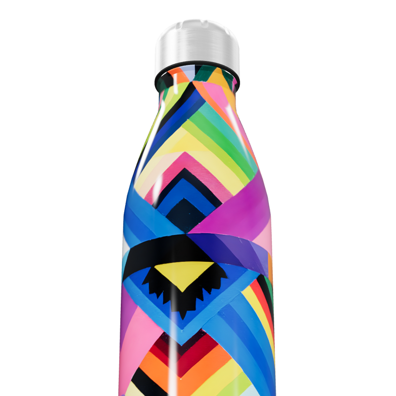 Garrafa Inox - Estampada Multicolorida