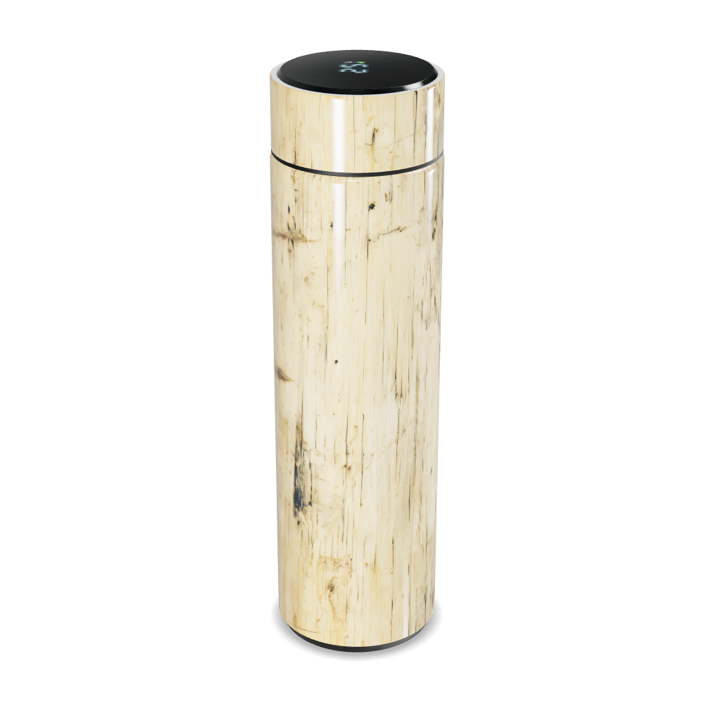 Garrafa Térmica Touch - Estampa Madeira Clara