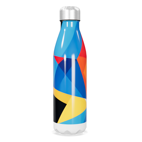 Garrafa Inox Colorida - Design Geométrico