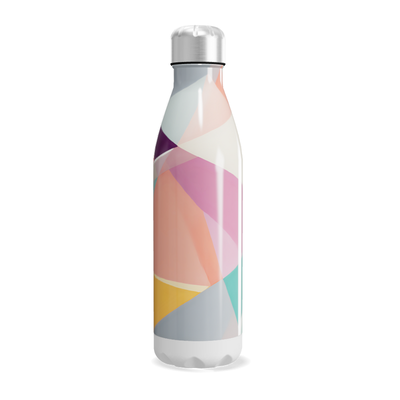 Garrafa Inox - Estampada com Cores Pastel