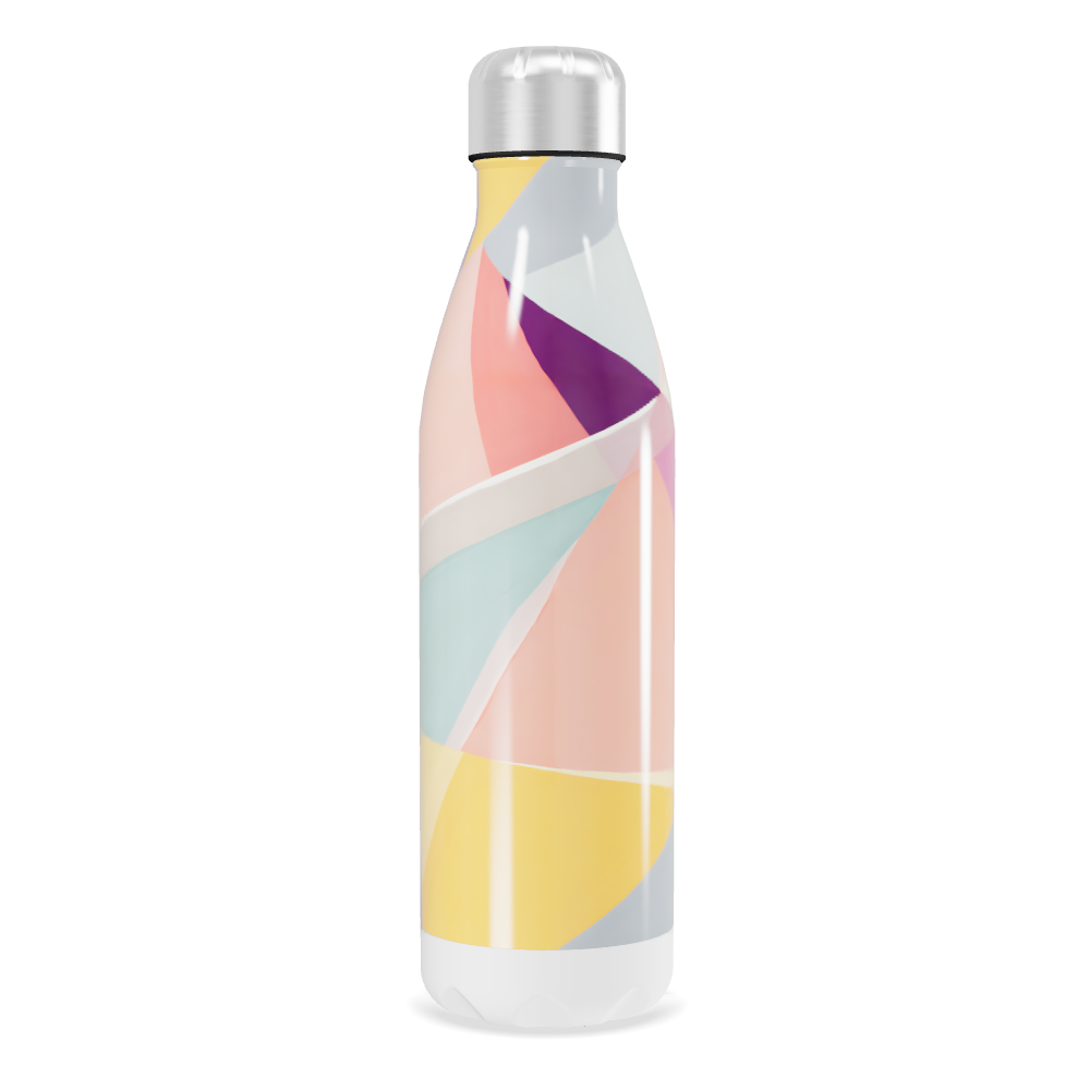 Garrafa Inox - Estampada com Cores Pastel