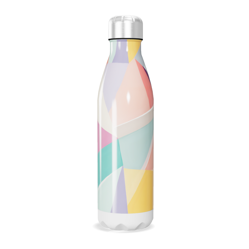 Garrafa Inox - Estampada com Cores Pastel
