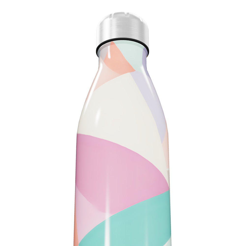 Garrafa Inox - Estampada com Cores Pastel