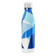 Garrafa Inox - Design Azul e Branco