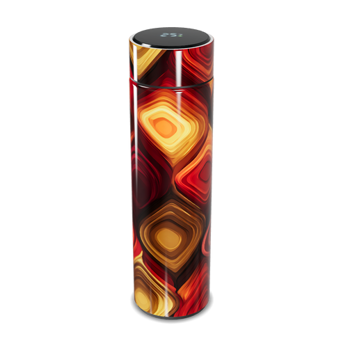 Garrafa Térmica Touch - Estampa Colorida Abstrata