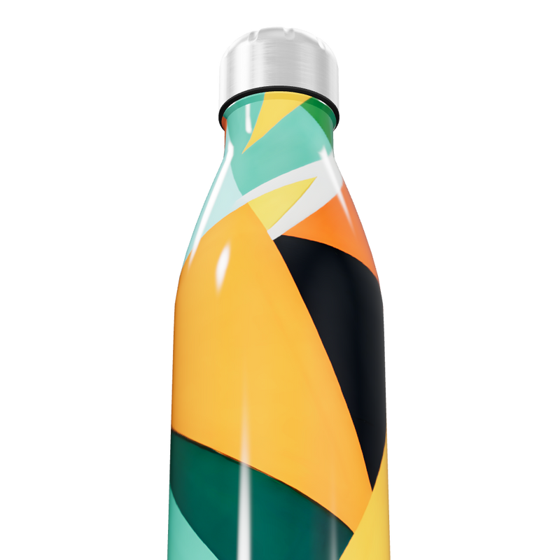 Garrafa Inox Estampada Colorida 500ml