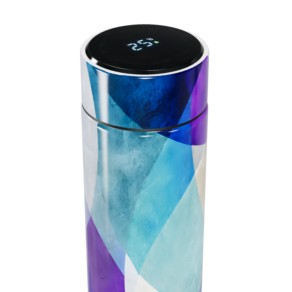 Garrafa Térmica Touch - Design Geométrico Colorido