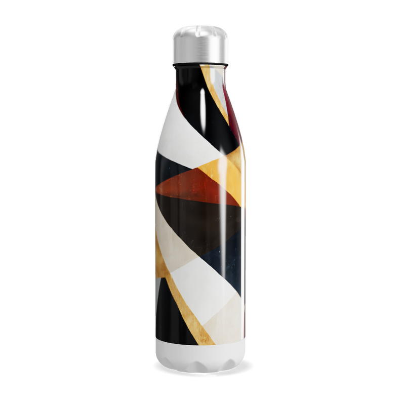 Garrafa Inox - Estampa Geométrica Colorida