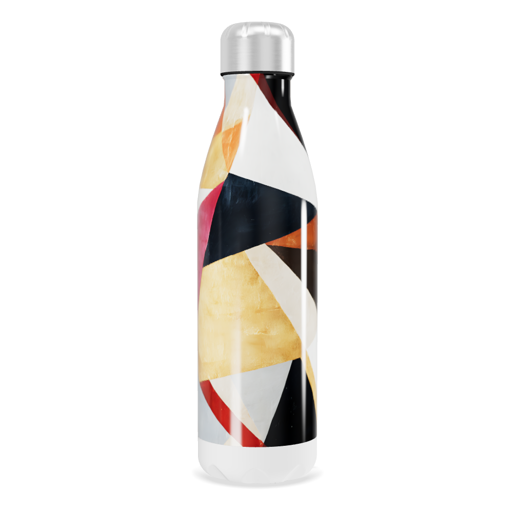 Garrafa Inox - Estampa Geométrica Colorida
