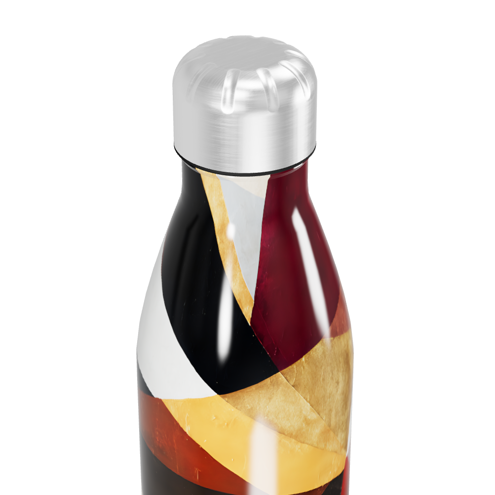 Garrafa Inox - Estampa Geométrica Colorida