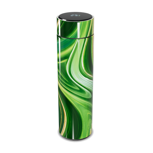 Garrafa Térmica Touch Verde Marmorizada