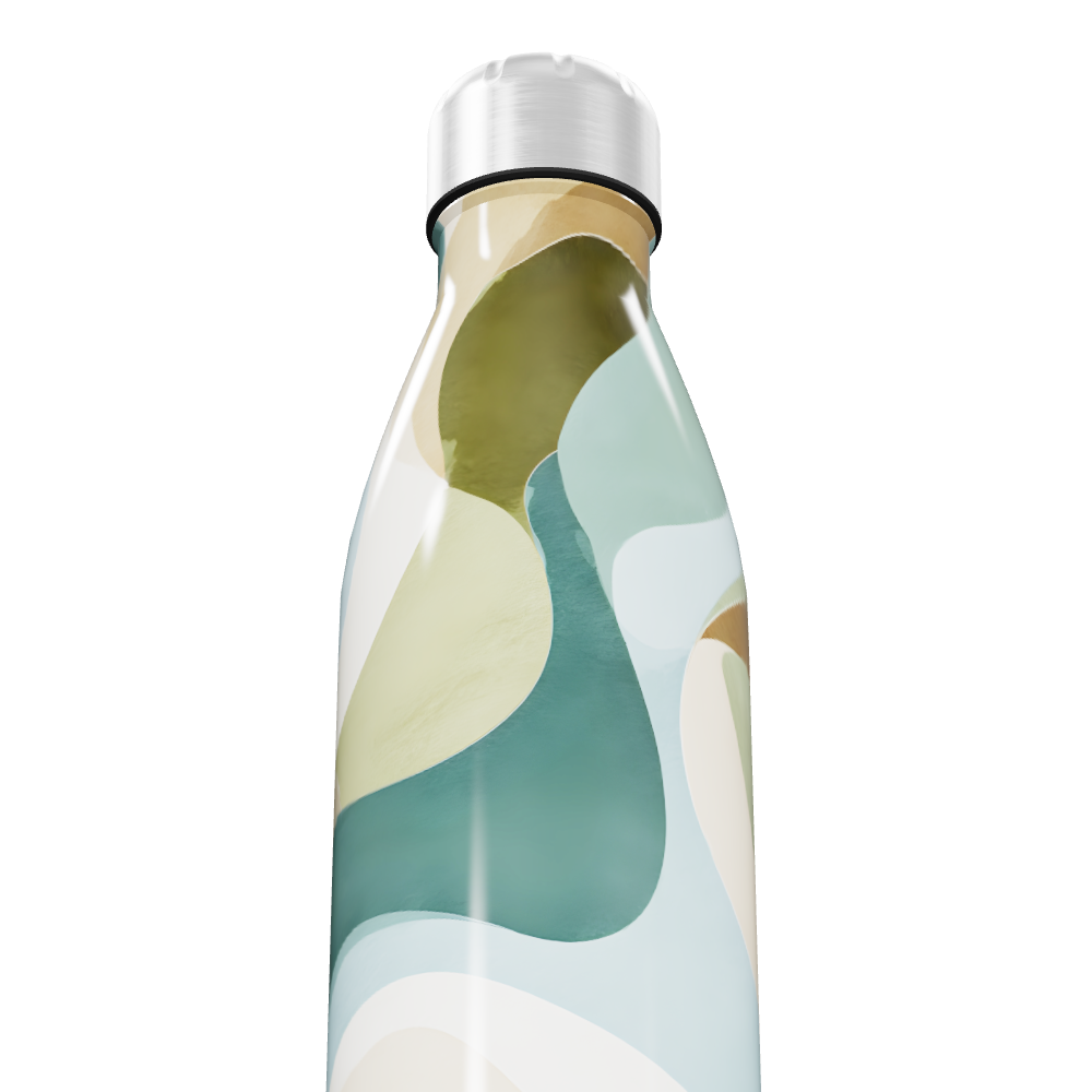 Garrafa Inox Estampada - Cores Abstratas