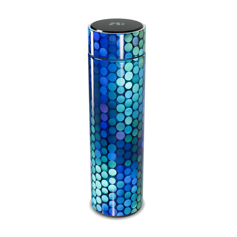 Garrafa Térmica Touch - Azul Metálico Digital