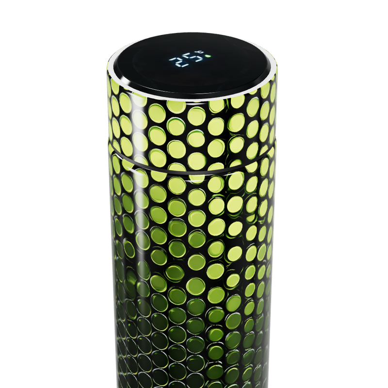 Garrafa Térmica Touch Verde - Tela LED