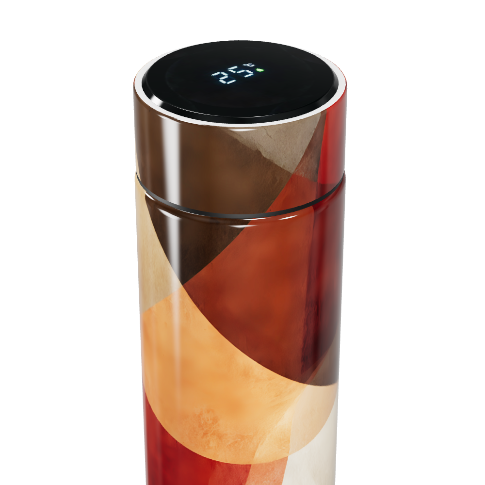 Garrafa Térmica Touch - Estampa Colorida Abstrata