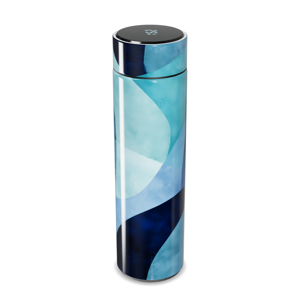 Garrafa Térmica Touch Azul Estampada