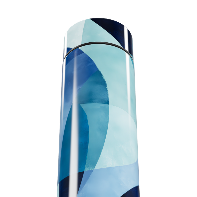 Garrafa Térmica Touch Azul Estampada