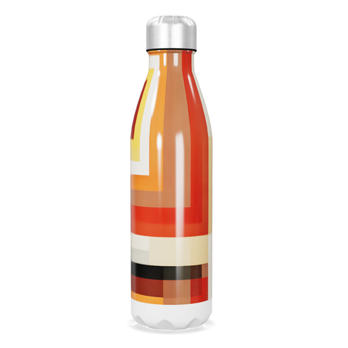 Garrafa Inox Colorida Geométrica 500ml