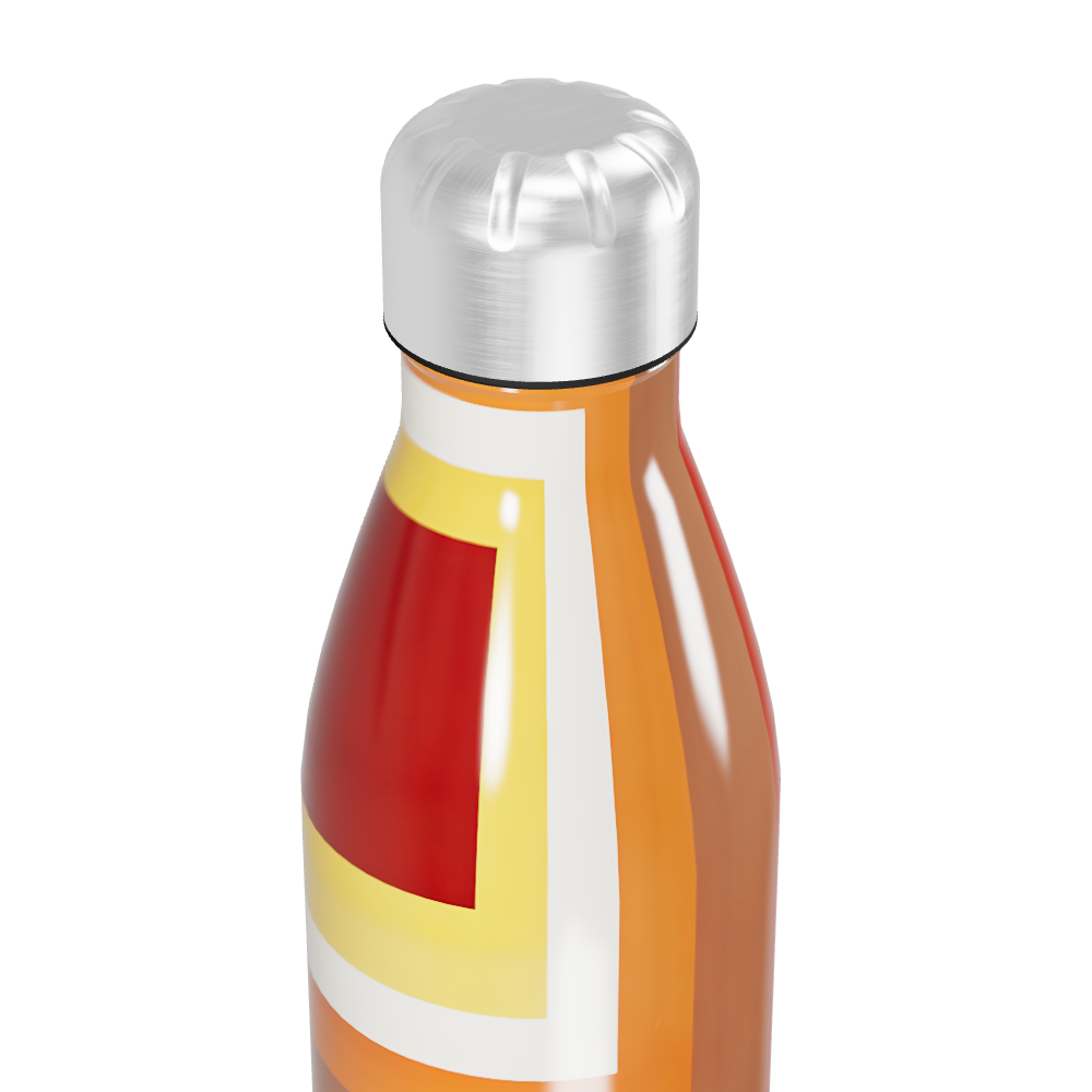 Garrafa Inox Colorida Geométrica 500ml