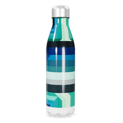 Garrafa Inox Listrada - Azul e Verde