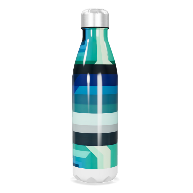 Garrafa Inox Listrada - Azul e Verde