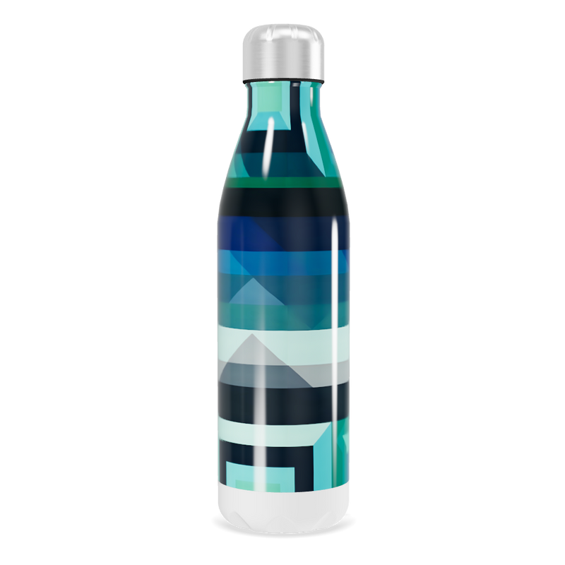 Garrafa Inox Listrada - Azul e Verde