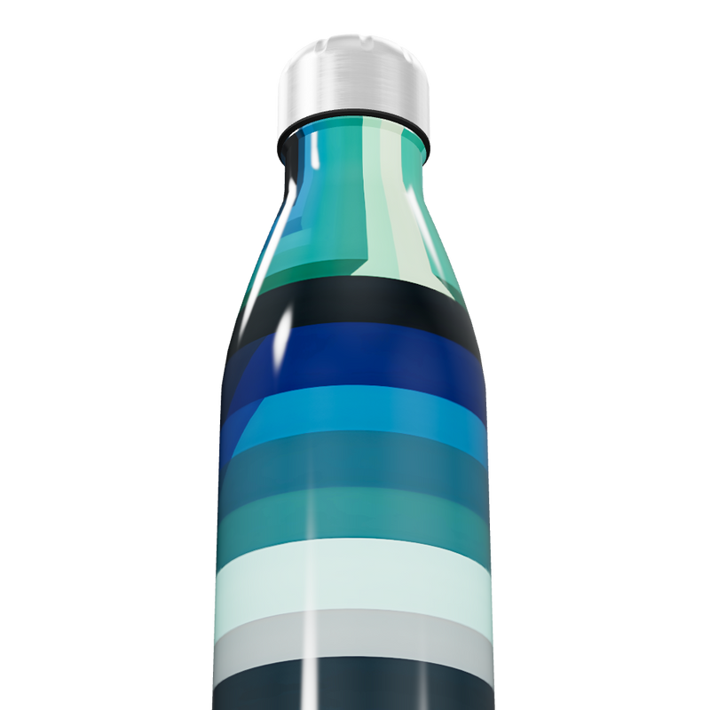 Garrafa Inox Listrada - Azul e Verde
