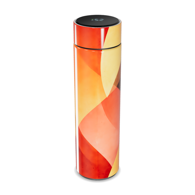 Garrafa Térmica Touch - Laranja Digital LED