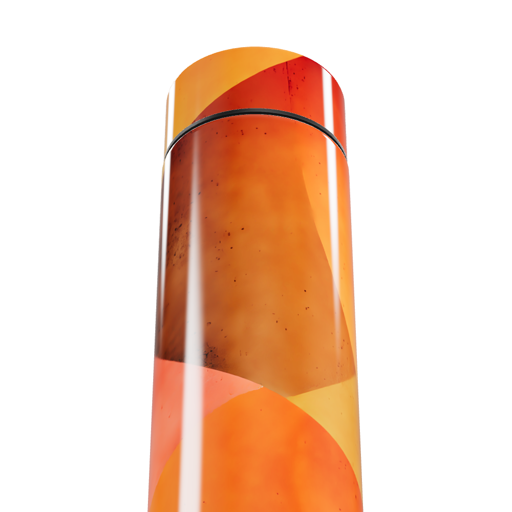 Garrafa Térmica Touch - Laranja Digital LED