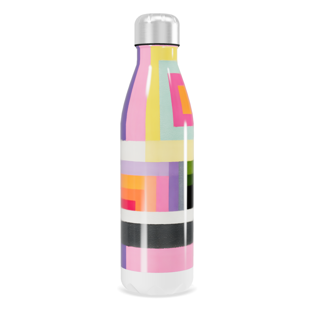 Garrafa Inox - Estampada Multicolorida