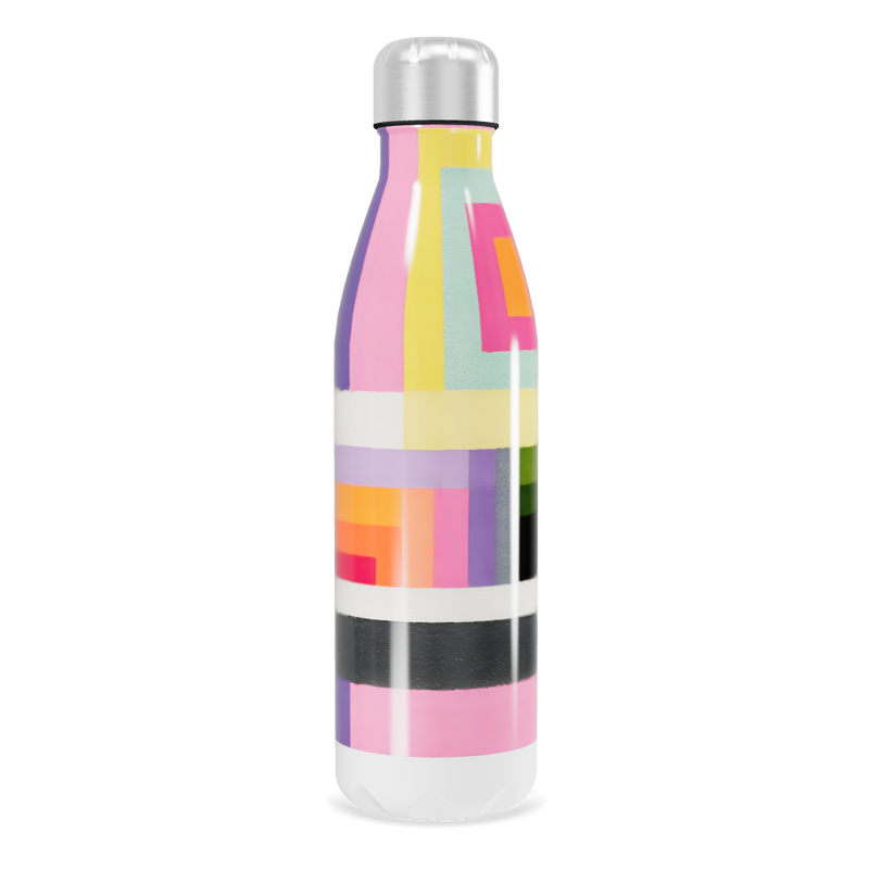 Garrafa Inox - Estampada Multicolorida
