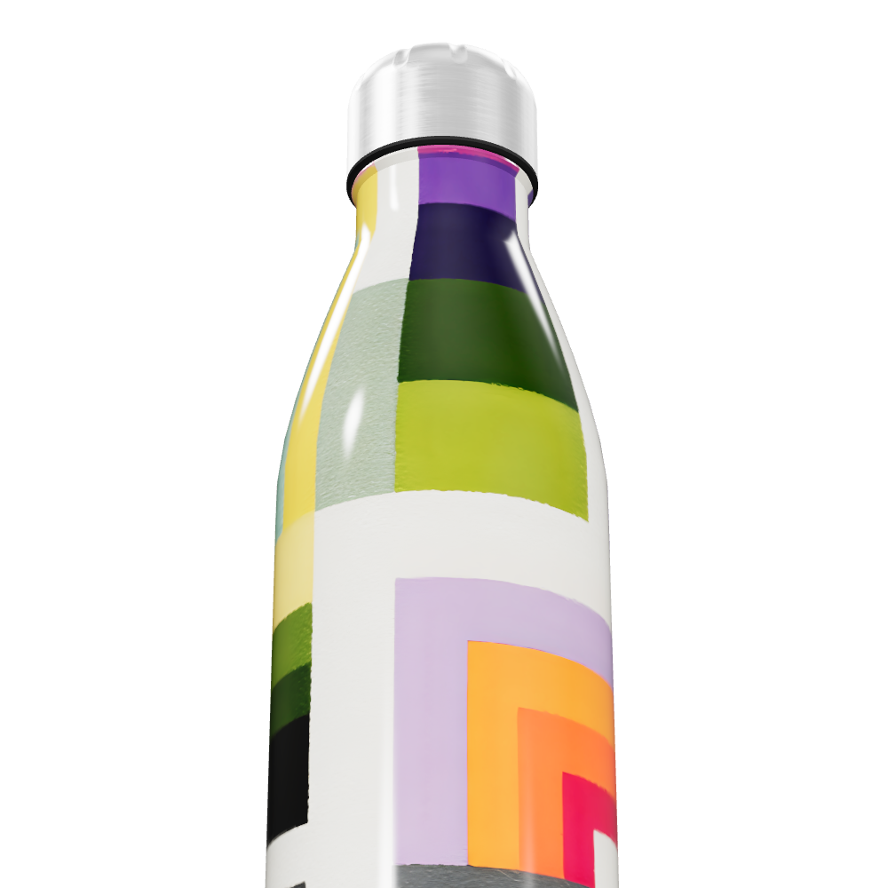Garrafa Inox - Estampada Multicolorida