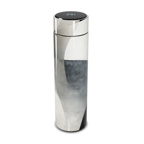 Garrafa Térmica Touch - Estampa Abstrata Cinza