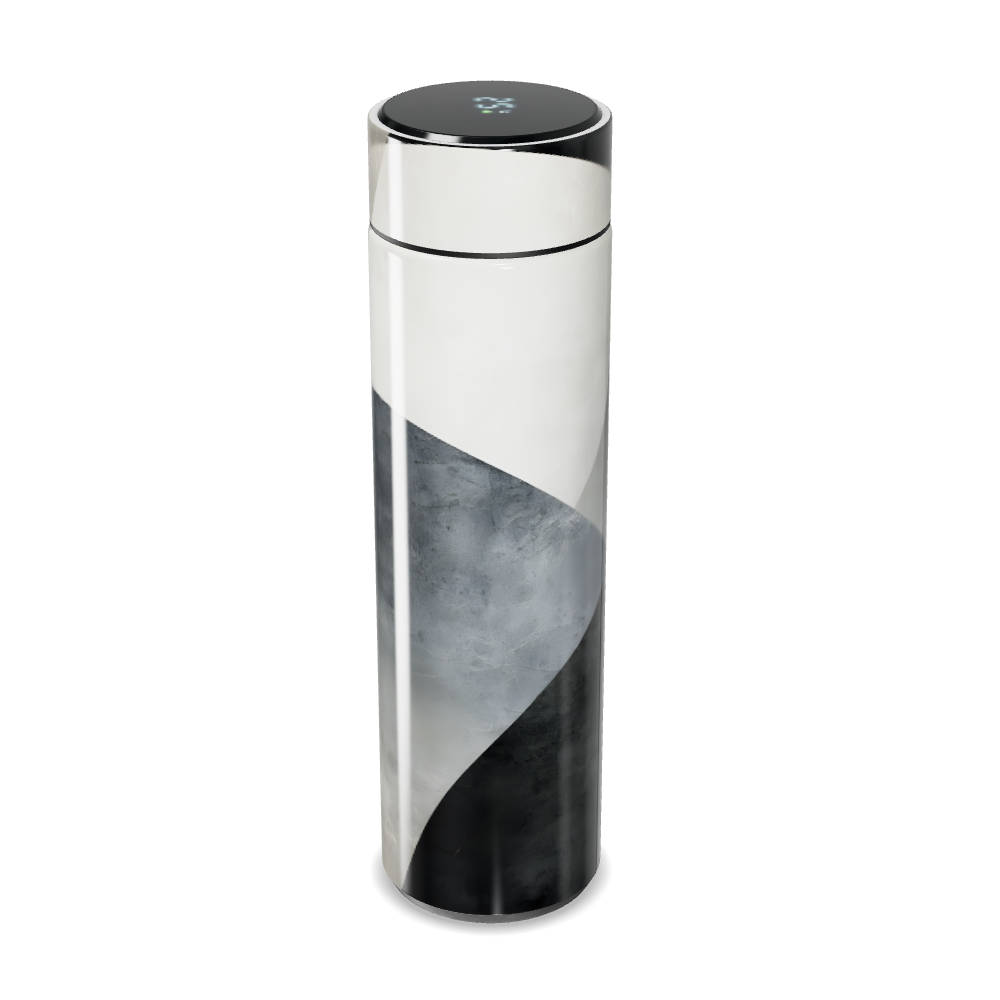 Garrafa Térmica Touch - Estampa Abstrata Cinza