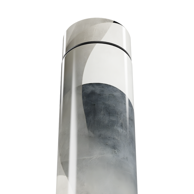 Garrafa Térmica Touch - Estampa Abstrata Cinza