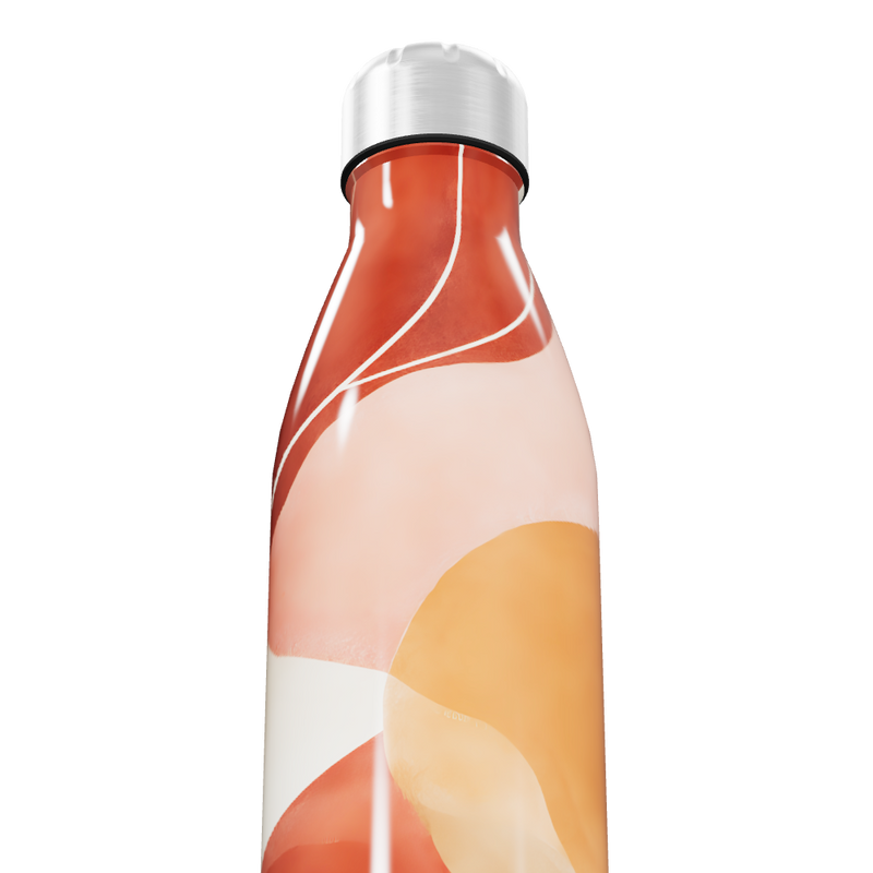 Garrafa Inox - Estampa Colorida Abstrata
