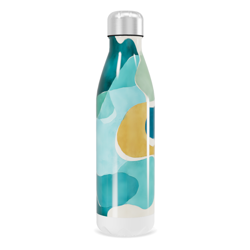 Garrafa Inox - Estampa Colorida Abstrata