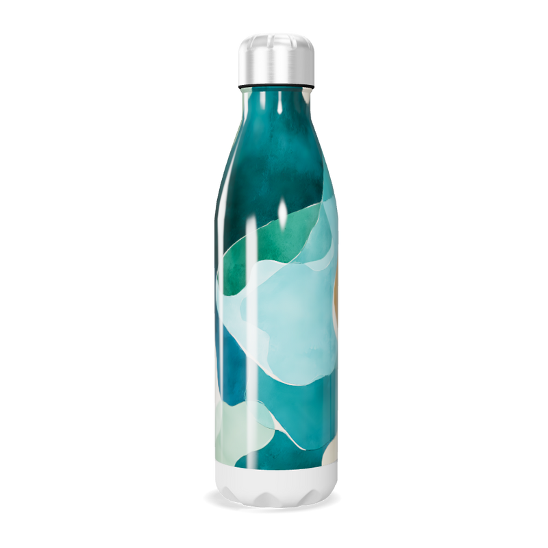 Garrafa Inox - Estampa Colorida Abstrata