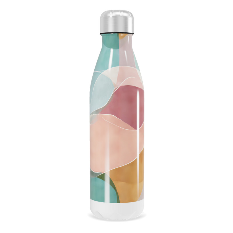 Garrafa Inox - Estampa Colorida Abstrata