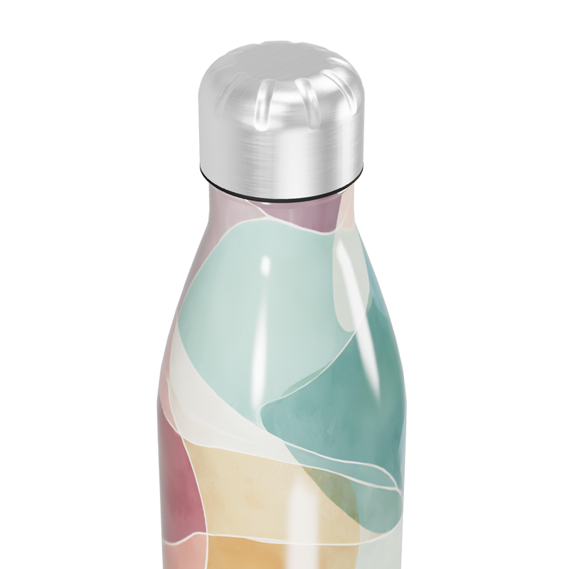 Garrafa Inox - Estampa Colorida Abstrata