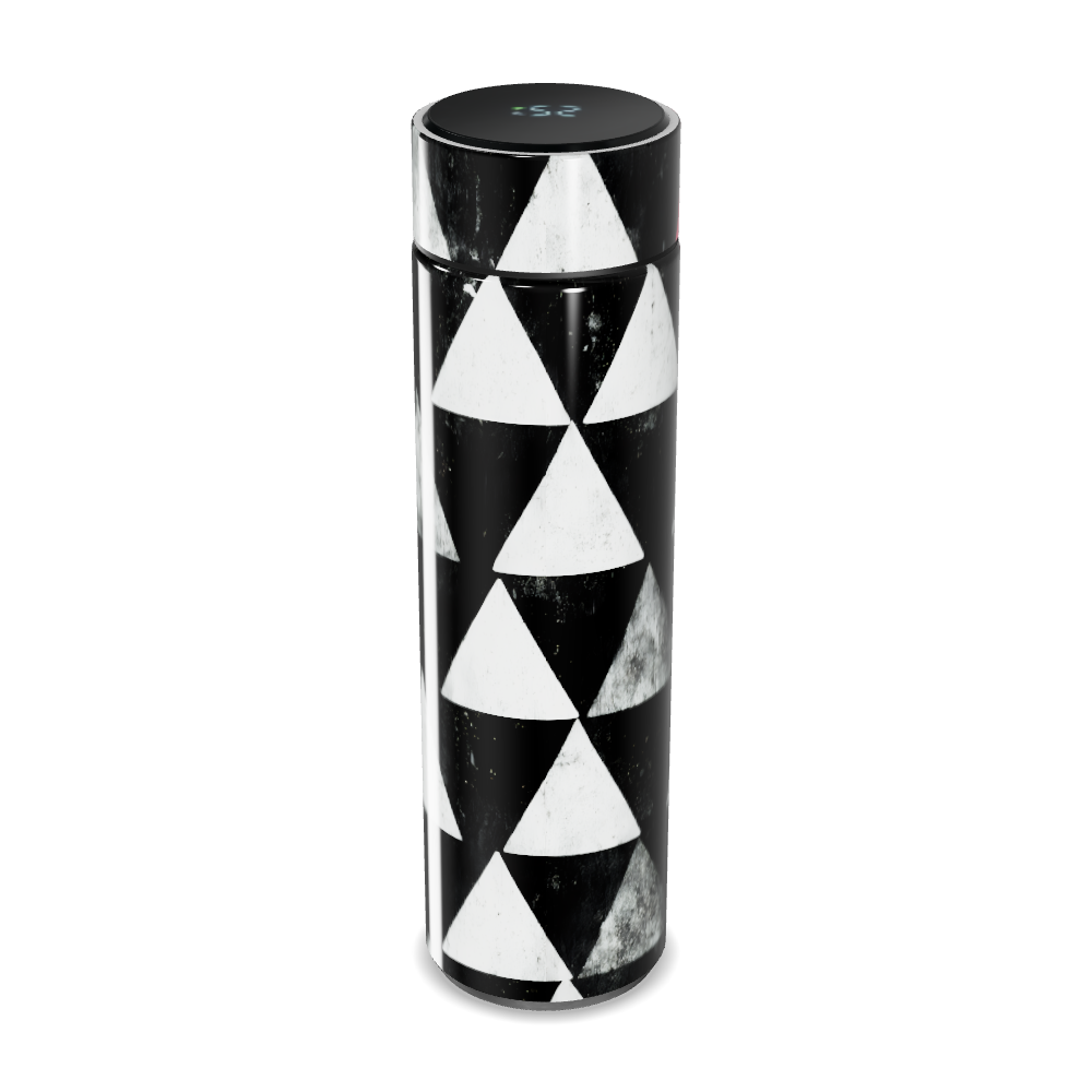 Garrafa Térmica Touch - Triângulos Preto e Rosa